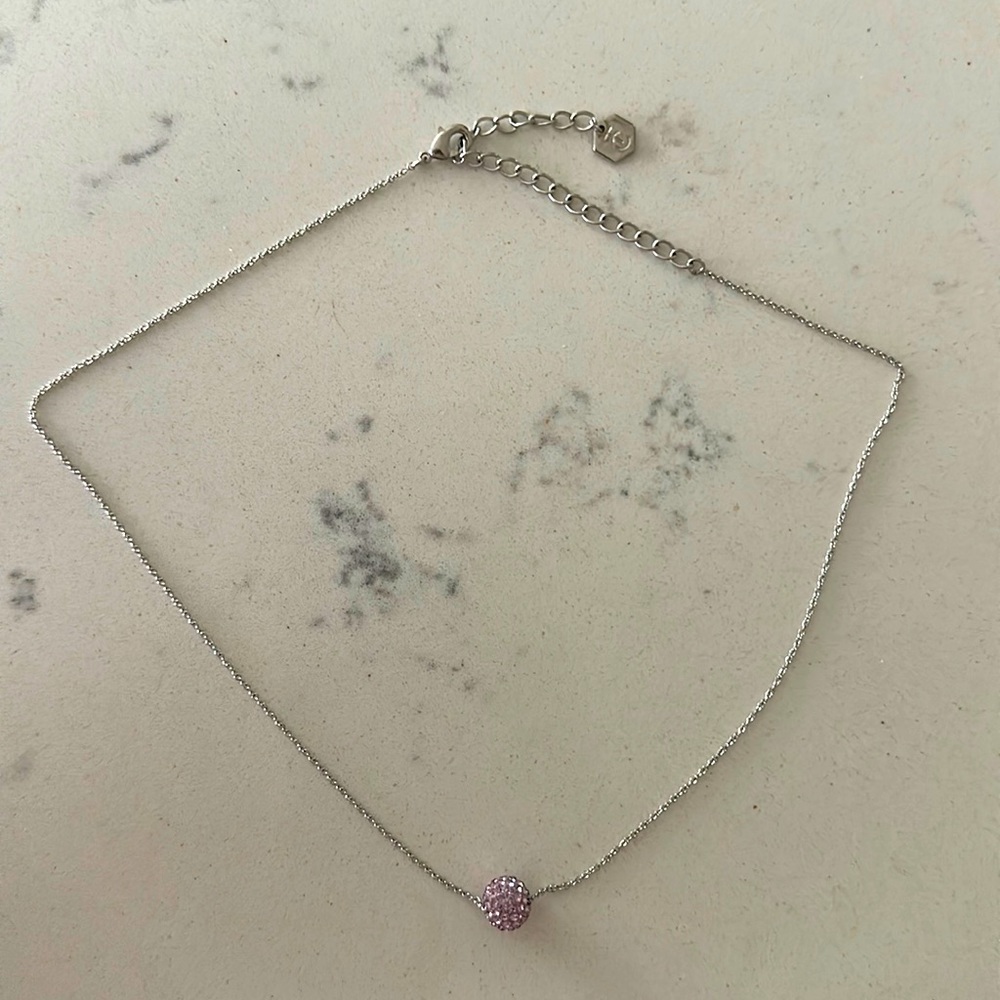 Swarovski Touchstone Crystal Necklace Purple